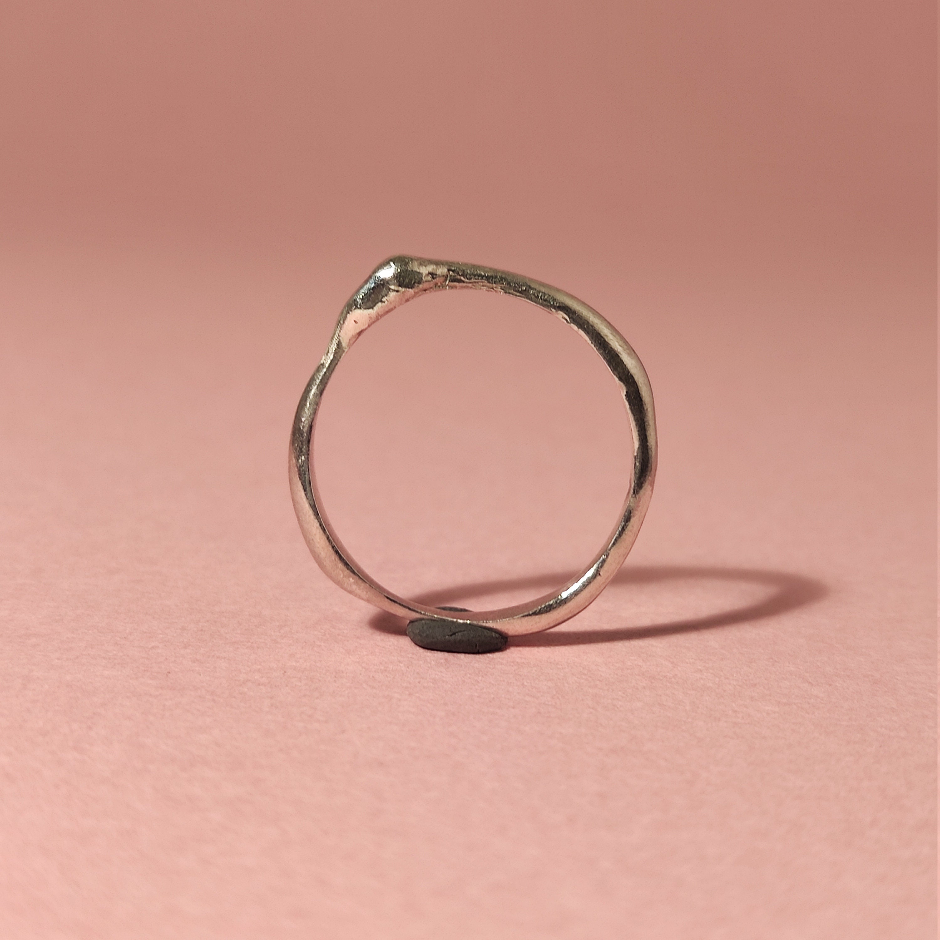 Irregular Band Ring in silver 925 Etsy