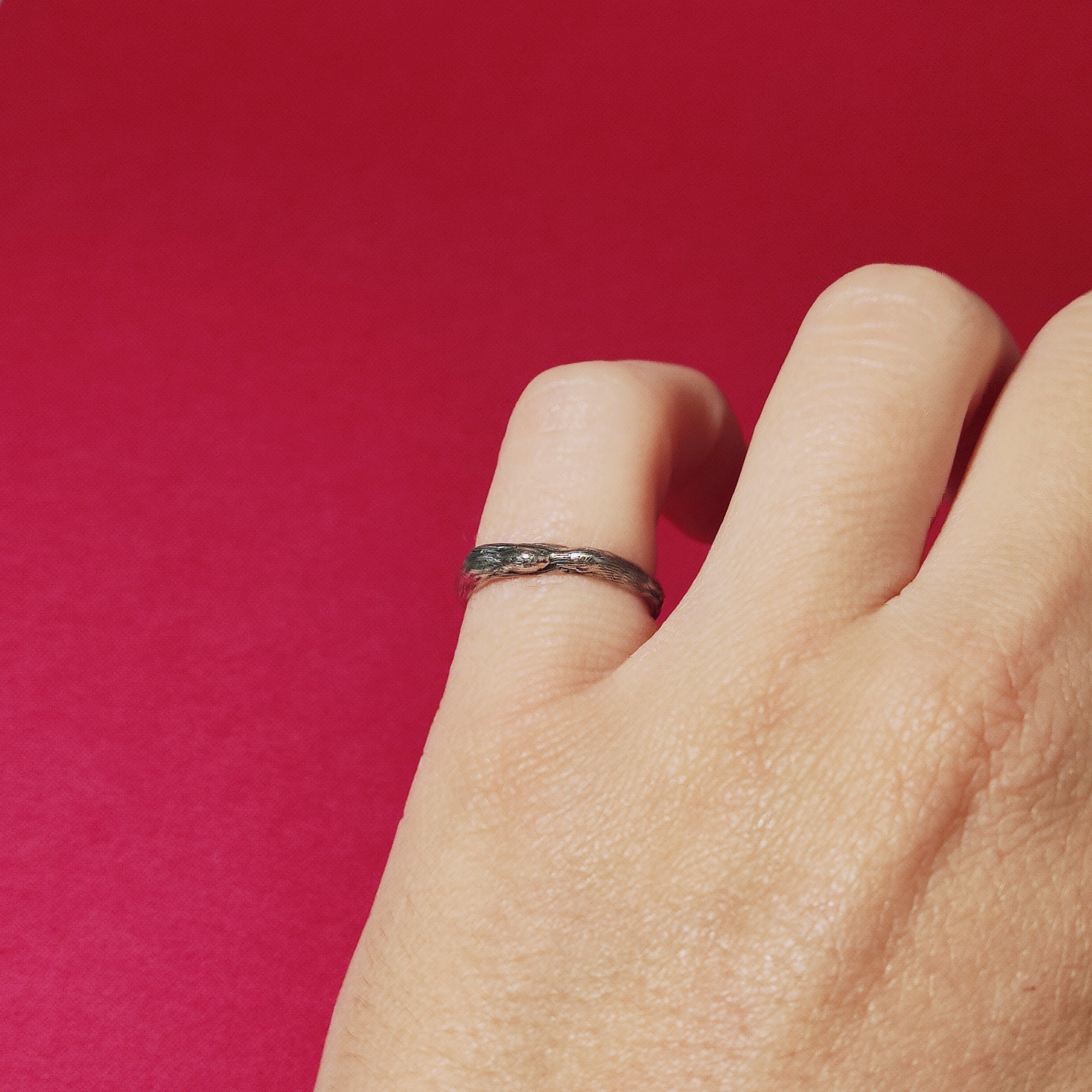 Irregular Band Ring in silver 925 Etsy