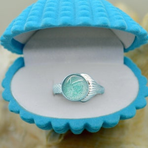 New Xl 10mm Stone Mako Mermaid Moonpool Island Of Secrets Ring Etsy
