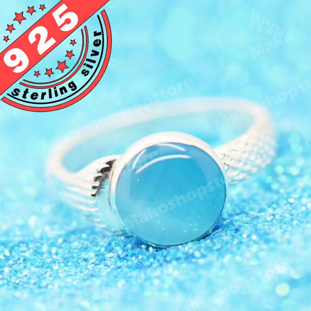 Buy Sterling Silver Mako mermaids show Ring Mako Aqua size 7 Online at  desertcartEGYPT