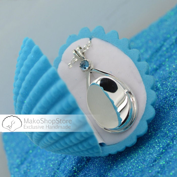 H2O Just Add Water Mako Mermaids Moon Ring 925 Sterling Silver with Pacific  Opal Crystal - Atoichi H2O Mermaid Lockets - Make Your Dreams Come True!