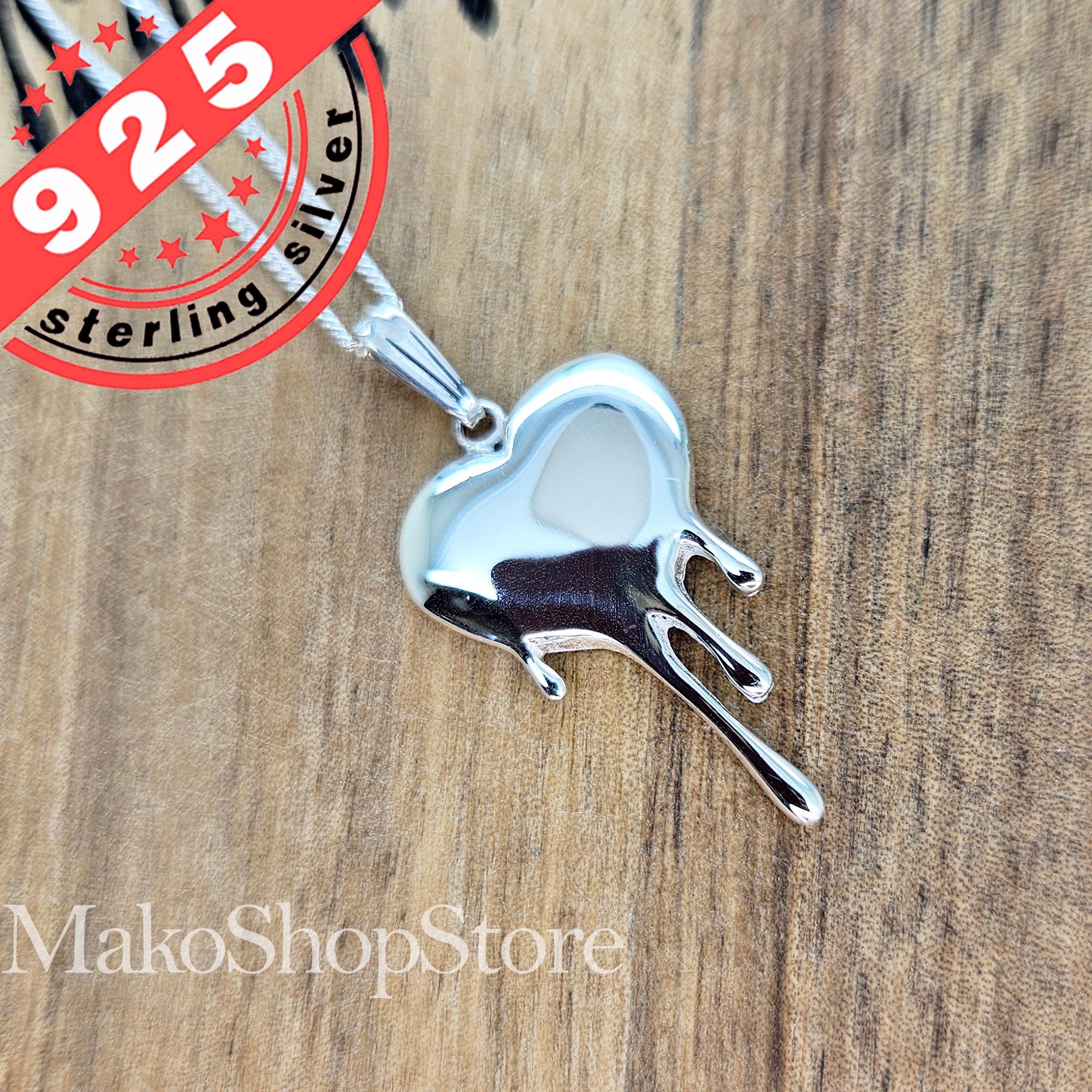 My Melting Heart Sterling Silver 925 Pendant - Etsy