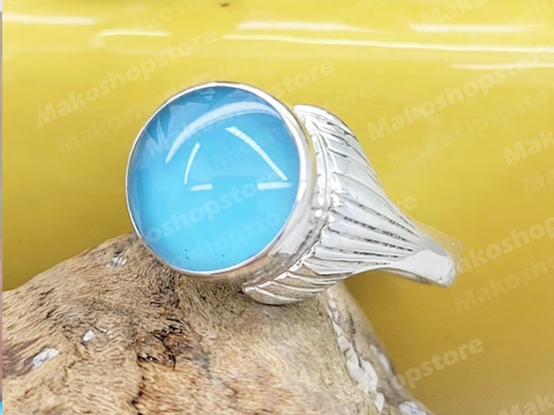 Glow in the dark Real Mako Mermaid Moonpool Island of secrets Ring Sterling Silver 925 for Real Fans image 6