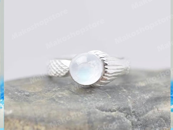 MAKO Mermaid Inspired Adjustable Mermaids Moon Pool Ring