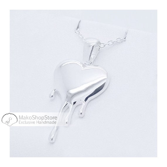 Melting Heart Necklace - Sterling Silver – Twisted Love Jewelry Works NYC