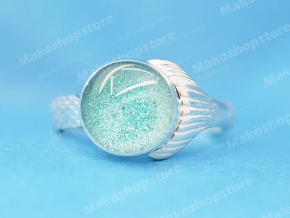 MAKO Mermaid Inspired Adjustable Mermaids Moon Pool Ring