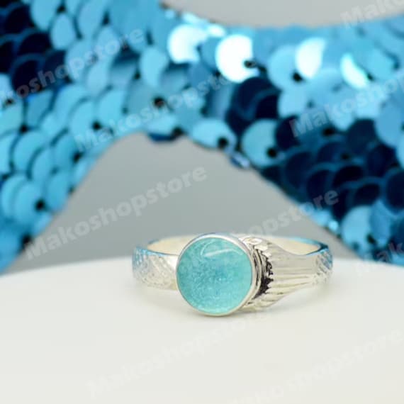 MAKO Mermaid Inspired Adjustable Mermaids Moon Pool Ring