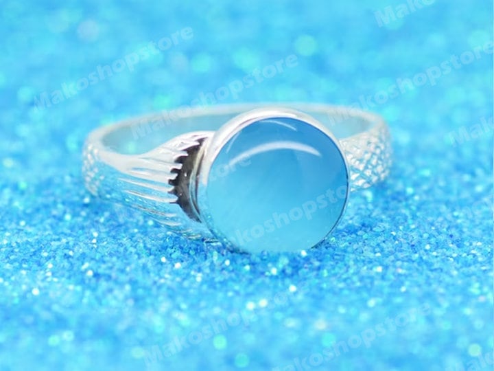 MAKO Mermaid Inspired Adjustable Mermaids Moon Pool Ring