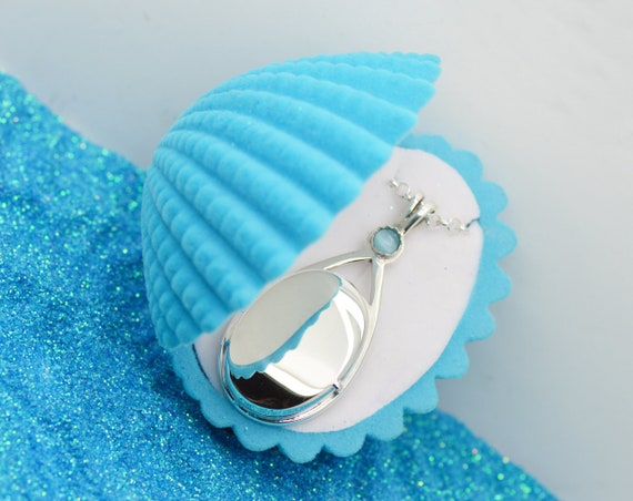 Real H2O Mermaid Locket Pendant Sterling Silver 925 for Real Fans