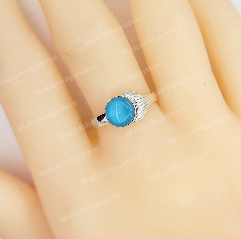 Glow in the dark Real Mako Mermaid Moonpool Island of secrets Ring Sterling Silver 925 for Real Fans image 4