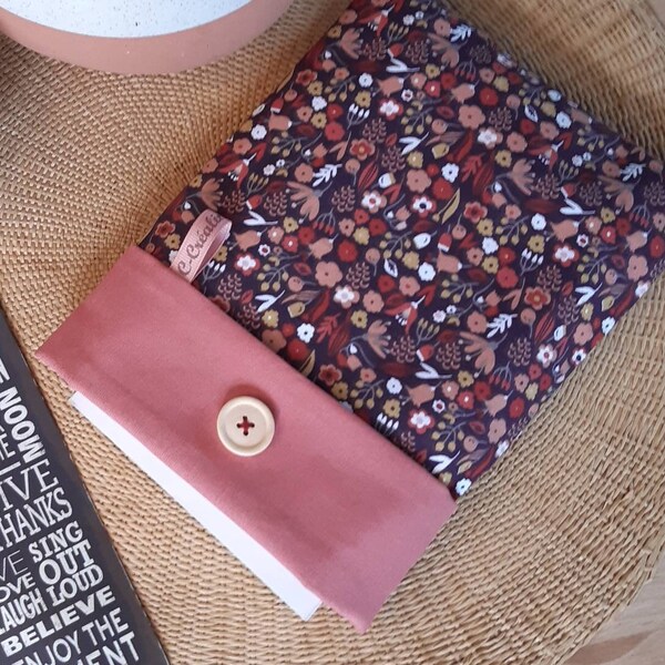 Pochette à livre, Jardin fleuri