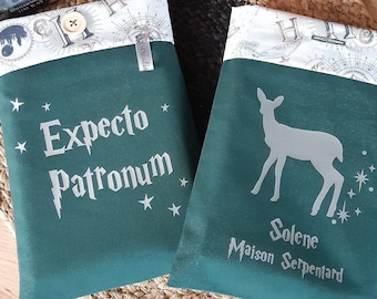 Pochette à livre, Patronus Vert Serpentard