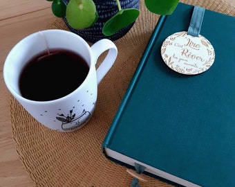 Wooden Bookmark with Ribbon