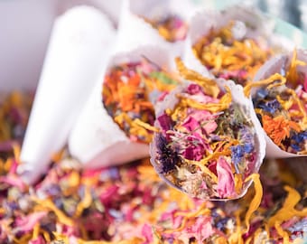 Flower confetti | Wedding Confetti | various dried flowers of the season | Biodegradable | Boho | environmentally friendly | Wedding