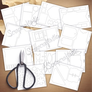 Journal Lovers 80 Piece SVG Bundle Printable Templates and Cut Files