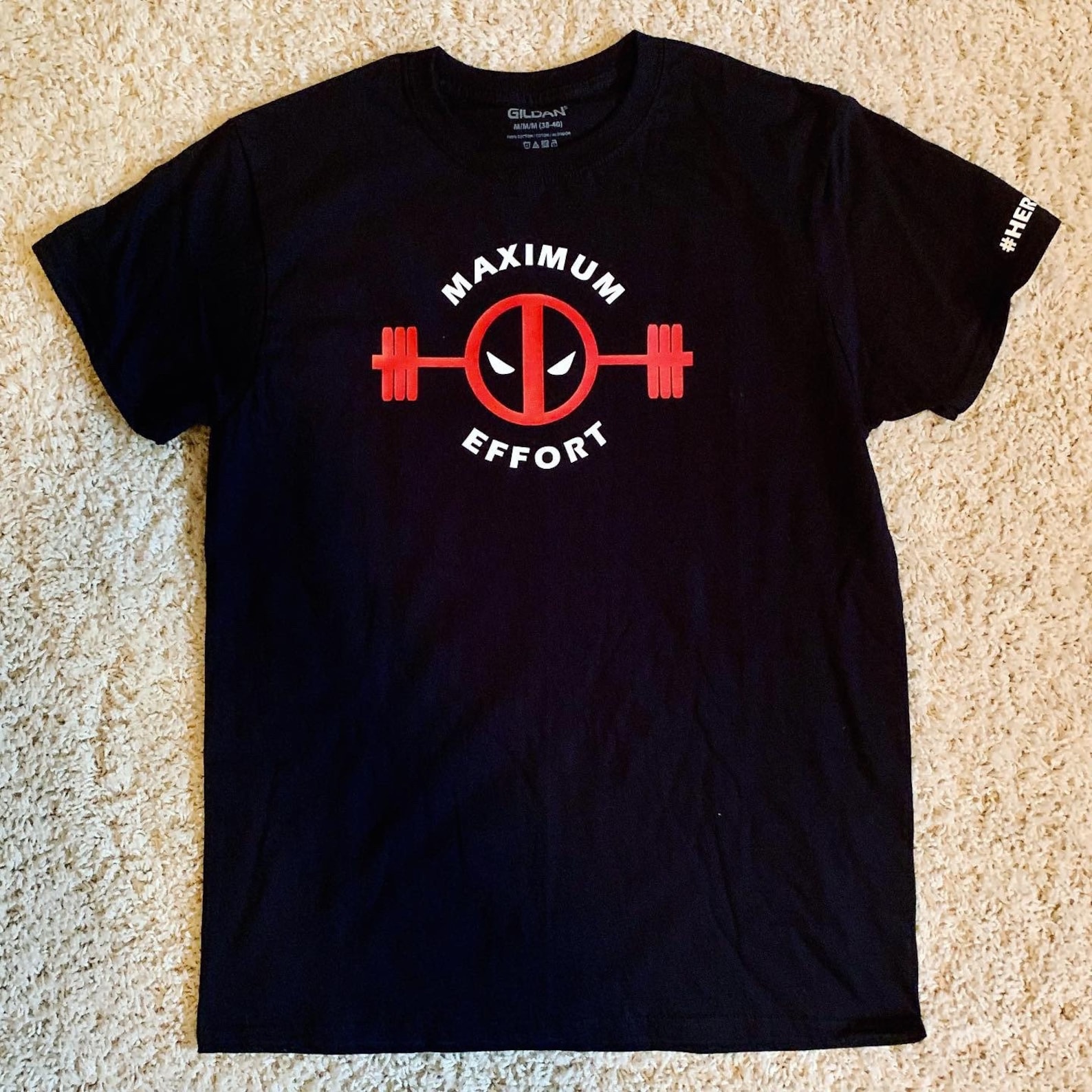 Maximum Effort T-Shirt Schwarz - Basic Style Für Jeden Tag