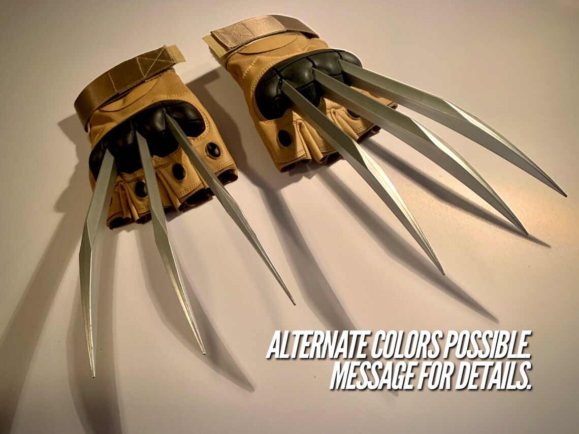 Wolverine Claw Gloves Hands free Claws XMen Etsy
