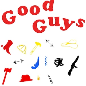 Good Guys - Child&#39;s Play Chucky costume pattern Vector Art Instant Download