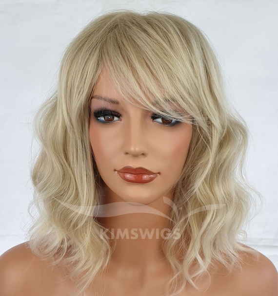 Light blonde 2024 wig with bangs