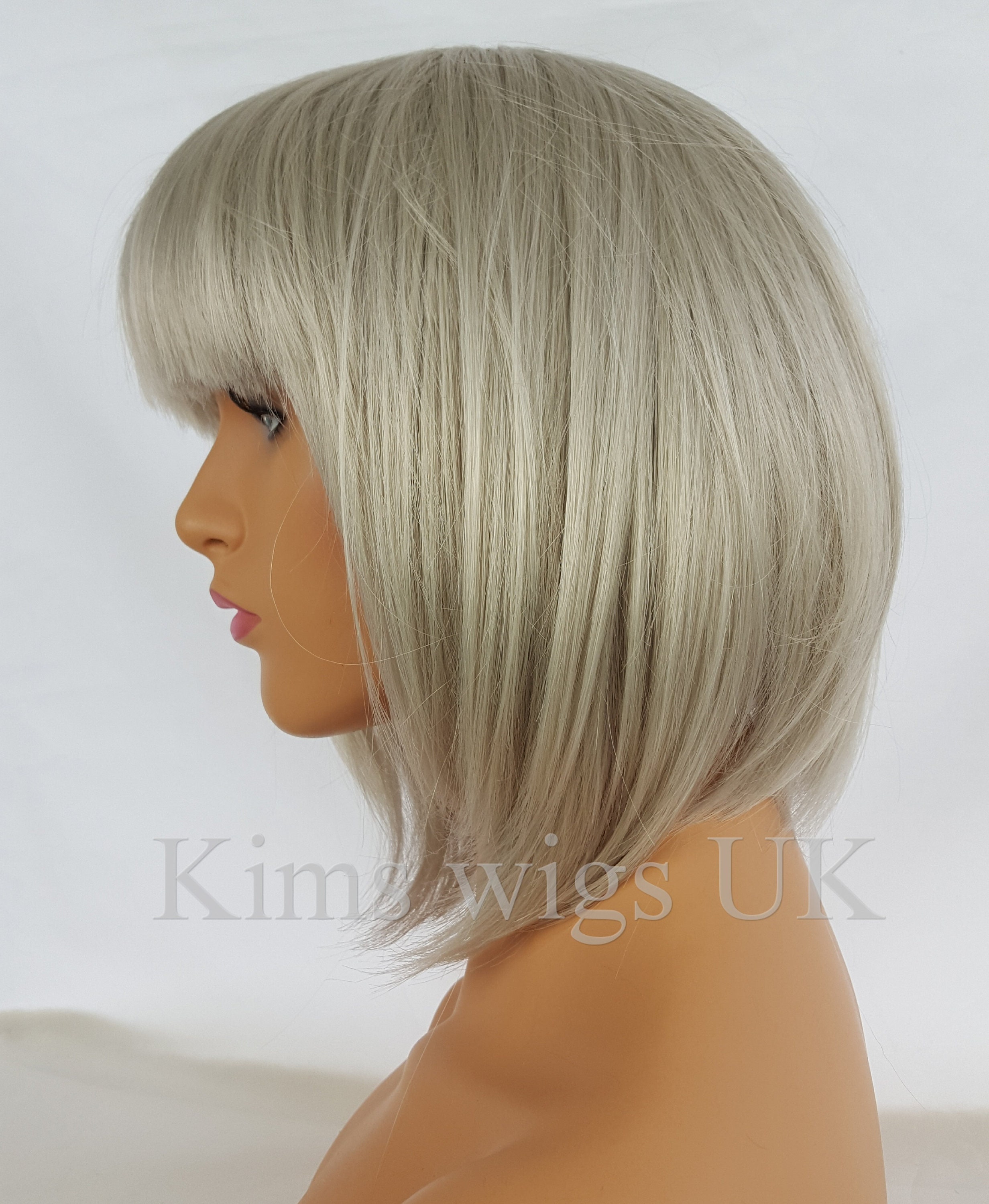その他 WW BOB Human Hair 13x4 Lace Front Bob Wig with Side Bangs [BOB30