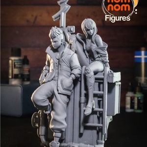 Cyberpunk Edgerunners | David & Lucy | Figurine | Diorama | Miniature | Statue | Garage Kit | Anime Decor