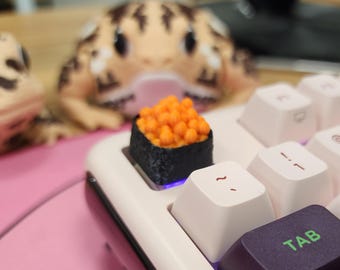Rainbow Roll Sushi Keycap – Escape key for Cherry MX switches | Kawaii Keyboard Gift, Free Shipping