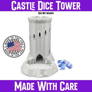 Large Castle Dice Tower - Great for Dungeons and Dragons, Gift, RPG Games