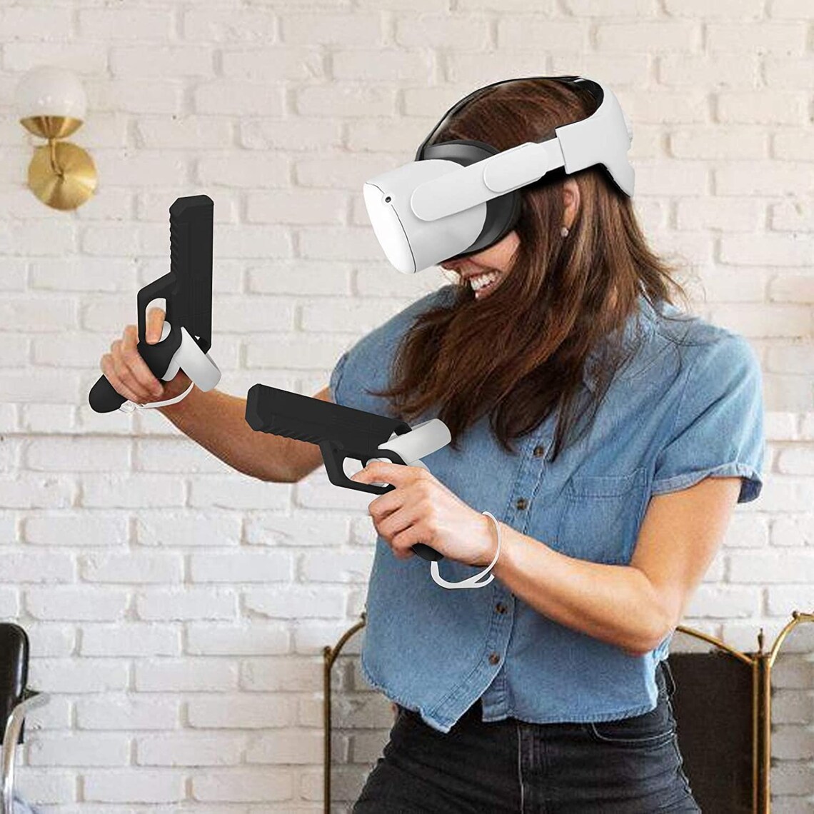 Pistol Accessories Gun Set Made for Oculus Quest 2 Great for Etsy