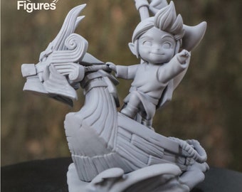 Chibi Link | Legend Of Zelda | Windwaker | Figurine | Diorama | Miniature | Statue | Garage Kit | Video Game Decor