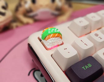 Rainbow Roll Sushi Keycap – Escape key for Cherry MX switches | Kawaii Keyboard Gift, Free Shipping