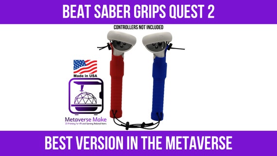 Beat Saber Style Controller Grips For Oculus Quest Quest 2 Or Etsy