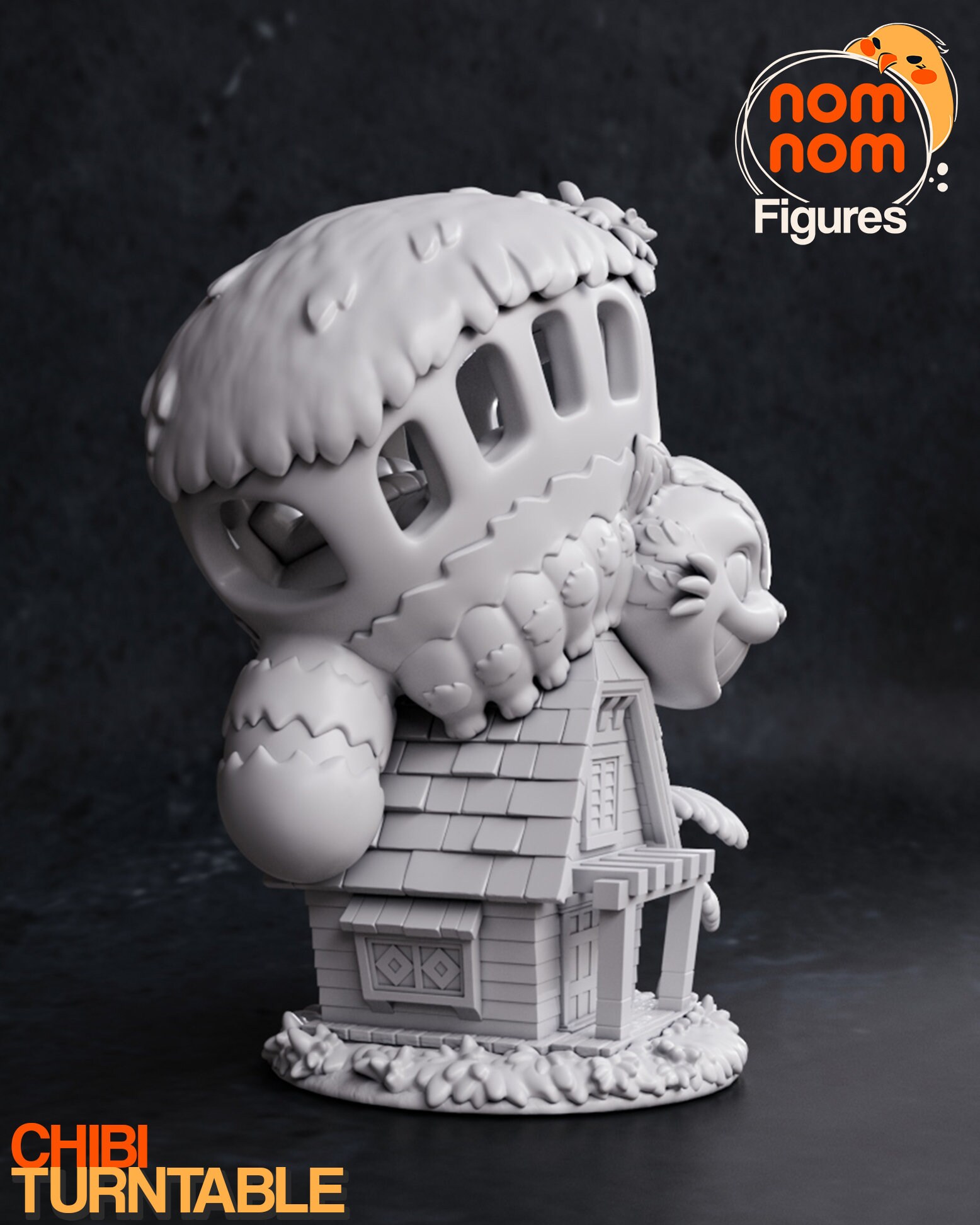 Chibi Feline Bus Fanart, Diorama Kit, 3D Printed Resin Figurine, Anime ...