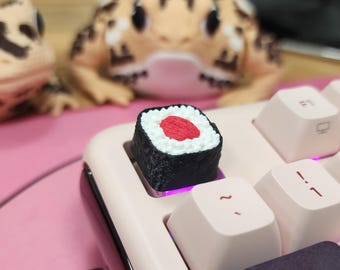Rainbow Roll Sushi Keycap – Escape key for Cherry MX switches | Kawaii Keyboard Gift, Free Shipping