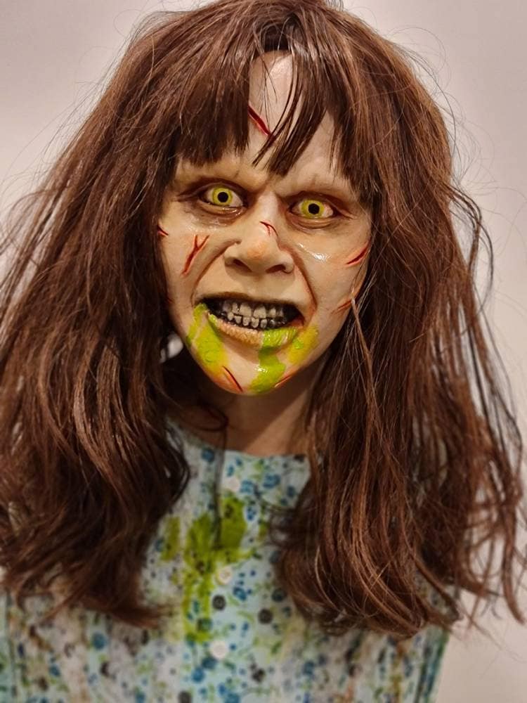 ま*ん様 エクソシスト リーガン ライフサイズヘッド「撮影用の実際の型から作られ ま*ん様 エクソシスト リーガン ライフサイズヘッド「撮影用の