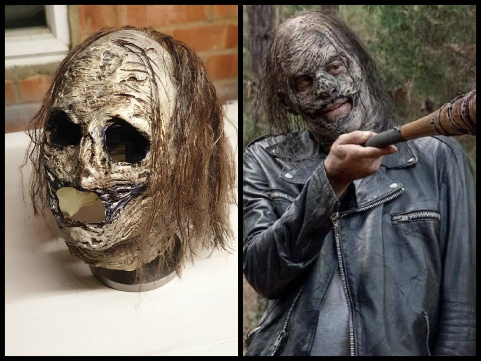 The Walking Dead Mask Negan Whisperer Mask Cosplay Replica Etsy