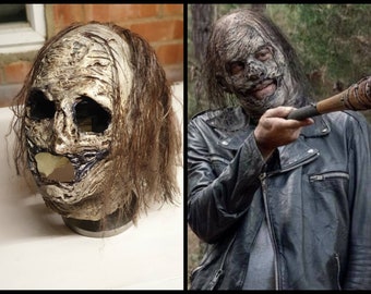 The Walking Dead Mask - Negan Whisperer Mask Cosplay Replica inspired by The Walking Dead - Lucille, Walkers, The Wisperers, Beta, Alpha