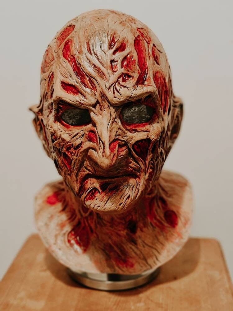 XDLH Maschera di Freddy Krueger in Lattice Costume Adult Party Halloween Costume Prop Killers Horror Movie Maschera Spaventosa Nightmare Via Copricapo 