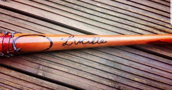 Negan Lucille Bat Prop//Replica~The Walking Dead~Lucille I AM NEGAN Inscribed~NEW