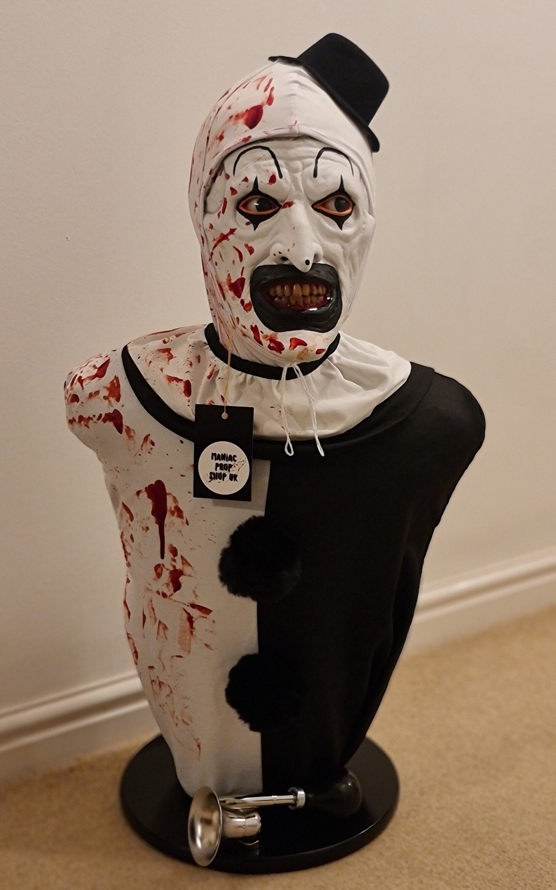 ラテックス製のピエロのディスプレイ用胸像 - 恐ろしいピエロの