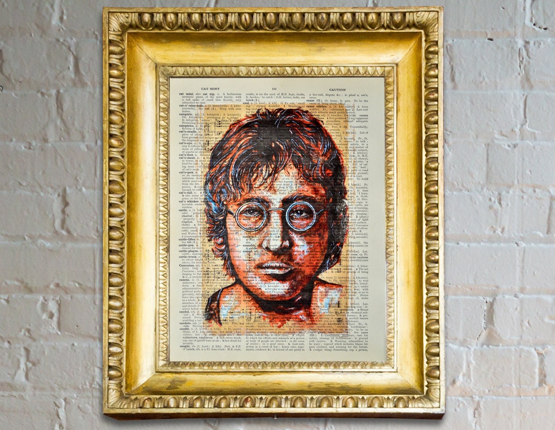 John Lennon Art Poster, Gift, Literary Poster Gift, Pop Art Fan, Modern Poster Gift, Real