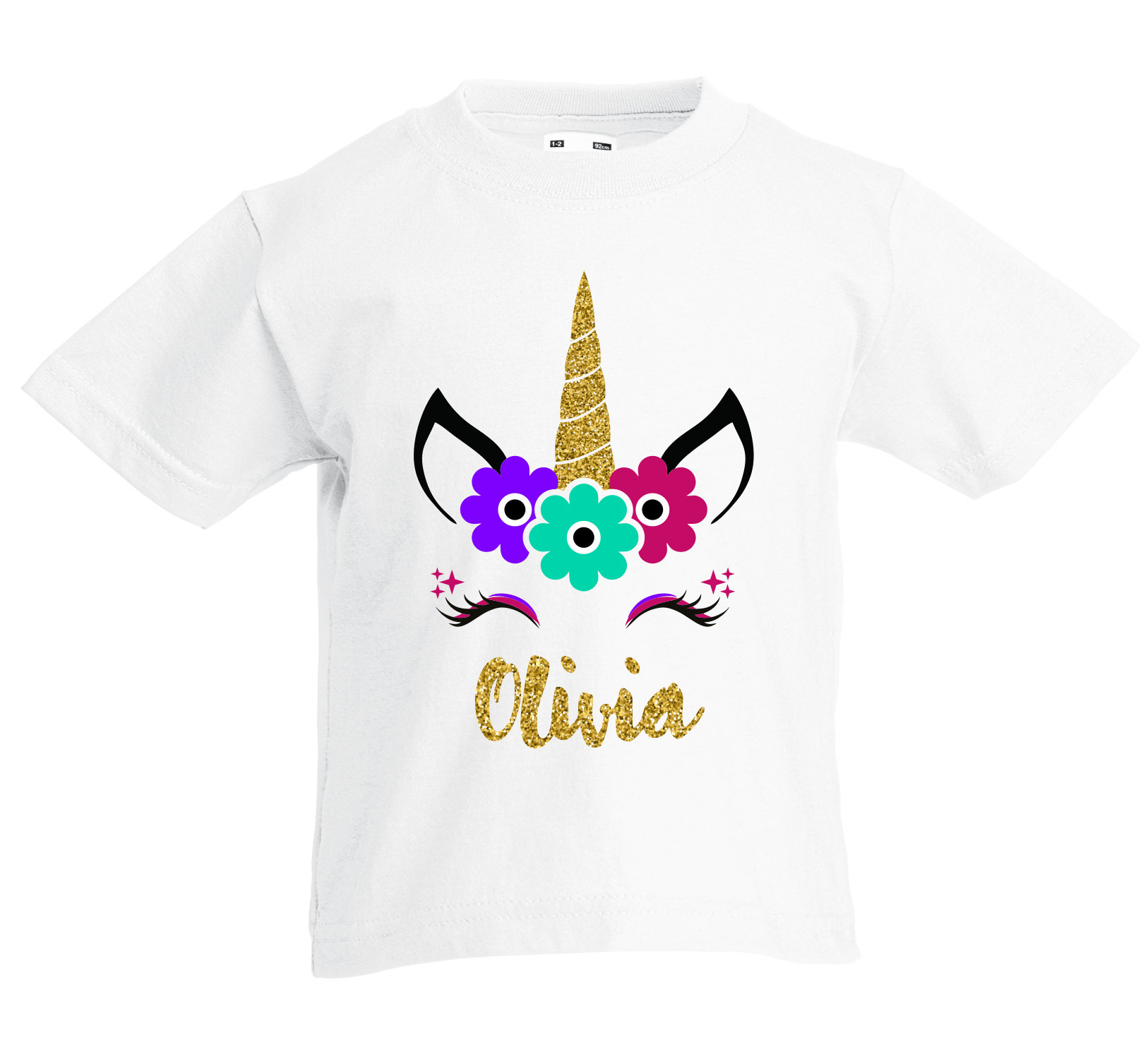Kids Personalised Unicorn T Shirt Unicorn Tee Unicorn Tshirt Etsy