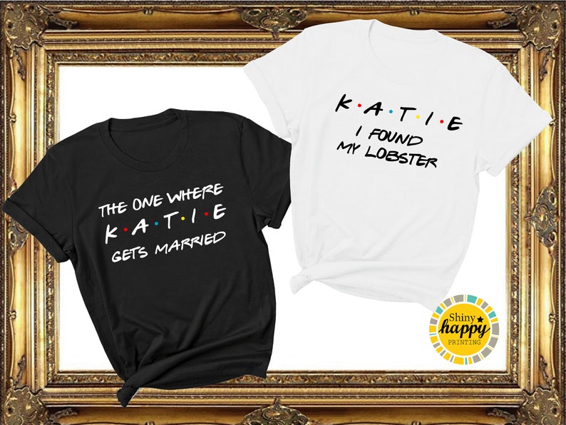 Personalised Friends Hen Party TShirts | Hen Do TShirts | Bachelorette Party TShirts | Bride Tshirt | Bachelorette T-shirts | Friends 