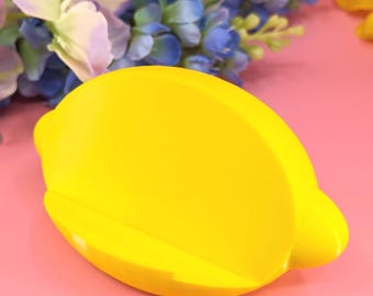 Lemon Phone Holder / Premium Weighted Citrus Smartphone Stand / PotatoesAndBeyond Exclusive Design