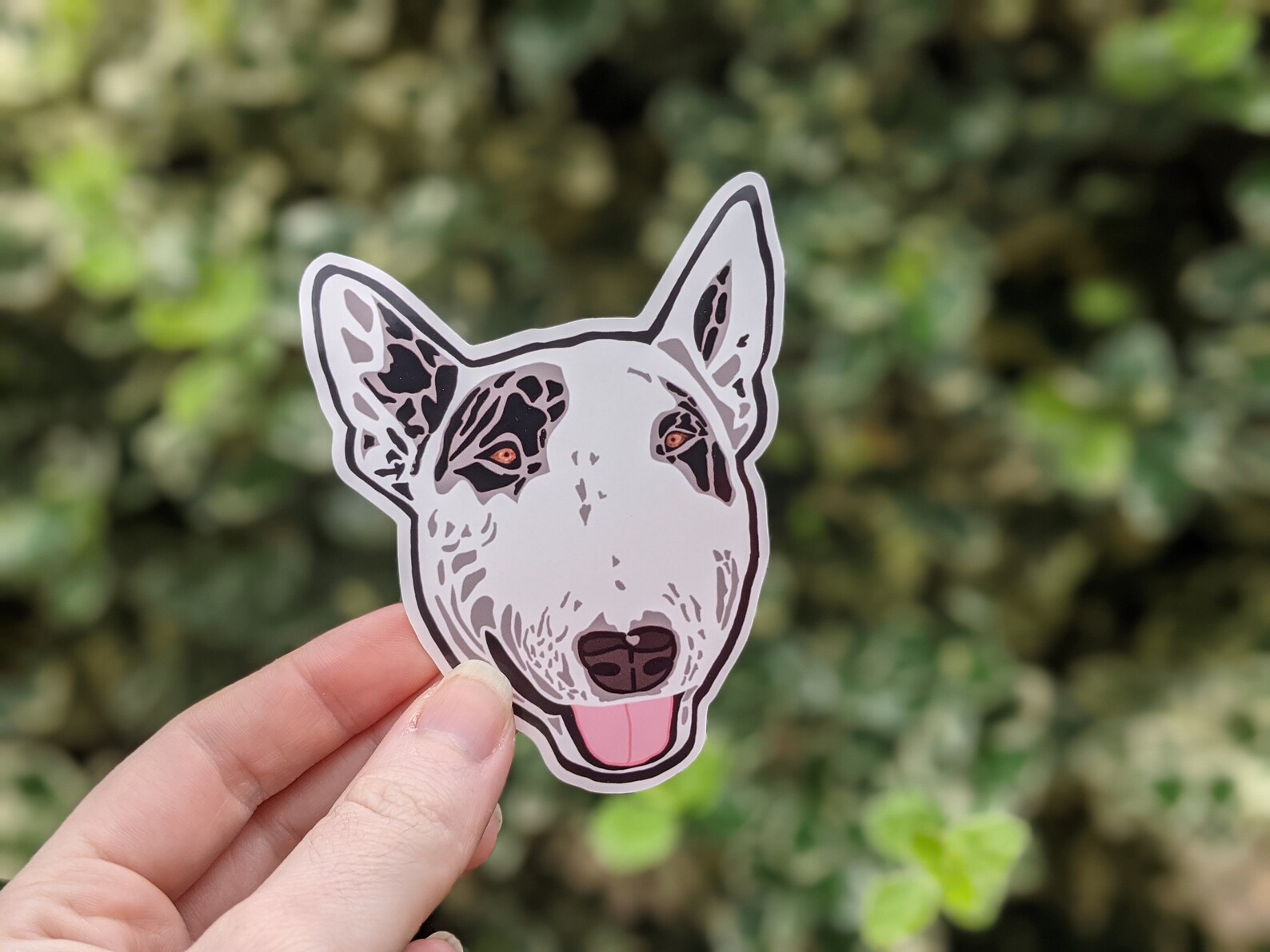 Bull Terrier Vinyl Diecut Sticker, Bully Decal, Terriers, Gift for