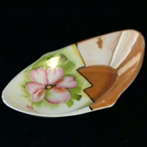 Vintage Art deco Noritake lusterware tray Hand painted Candy dish Trinket Vanity dish Hostess gift Japandi decor