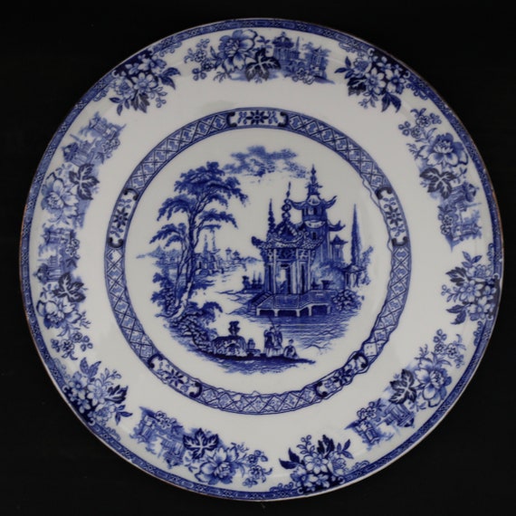 Antique (C1901 - 1922) RARE Royal Doulton Madras Blue Antique (C1901 - 1922) RARE Royal Doulton Madras Blue