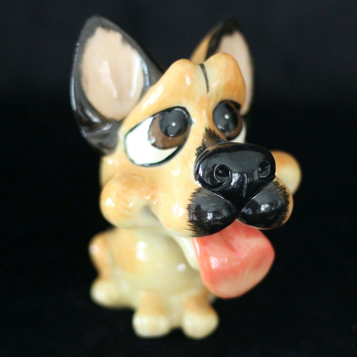 1970s großes Auge Hund Sparschwein Vintage Münzbank Vintage Etsy