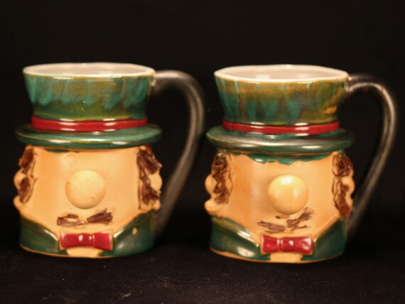 Vintage Toby Mugs Beer mugs Beer Steins Toby Mug Collectors Barware Coffee Cup Oktoberfest Man cave Father's gift Boyfriend gift