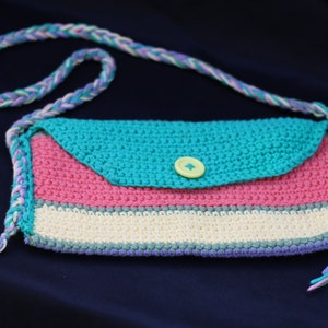 Vintage hand-made crocheted purse - Summer gift for BOHO girl - BOHO chic - Flower child