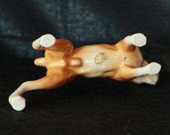日本製のヴィンテージ陶器製ボクサー犬の置物 - カナダ ボクサー